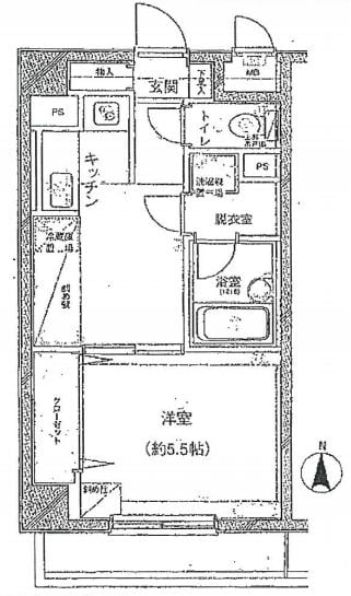 メインステージ大森本町の物件間取画像