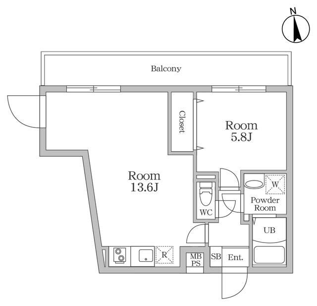 ラヴィエール学芸大学の物件間取画像