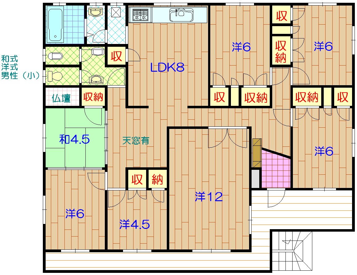 仲宗根貸間の物件間取画像