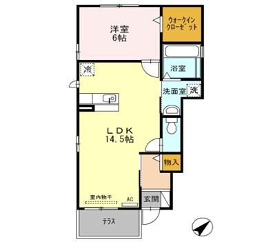 高岡駅 徒歩10分 1階の物件間取画像
