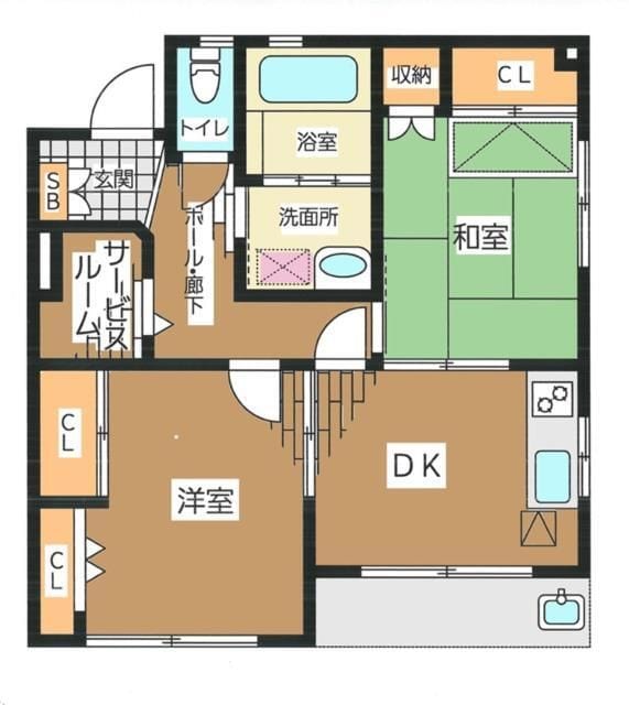 駒沢大学駅 徒歩10分 1階の物件間取画像