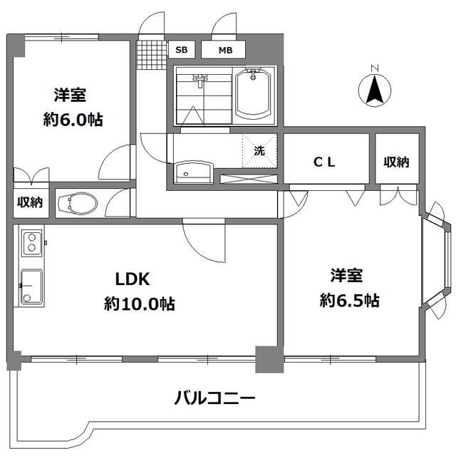 グランプラス五本木の物件間取画像