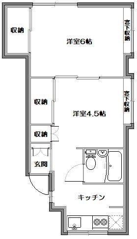 和一コーポの物件間取画像