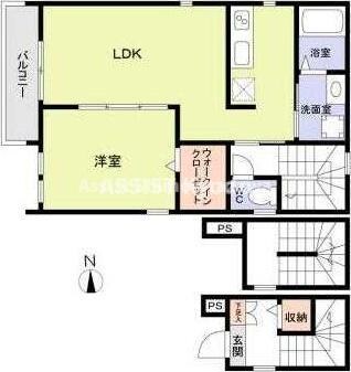 下北沢駅 徒歩4分 3階の物件間取画像