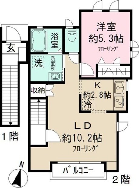 代田橋駅 徒歩7分 2階の物件間取画像