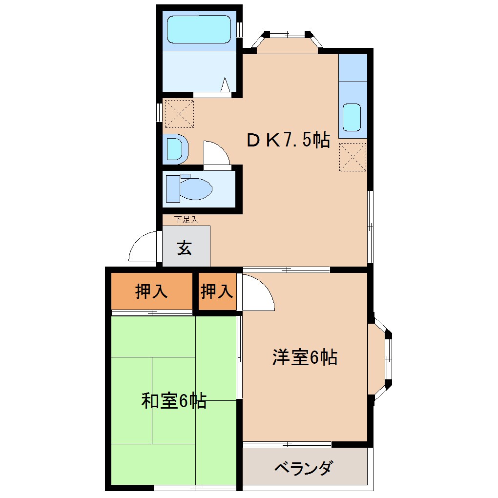 ファーストサイドの物件間取画像