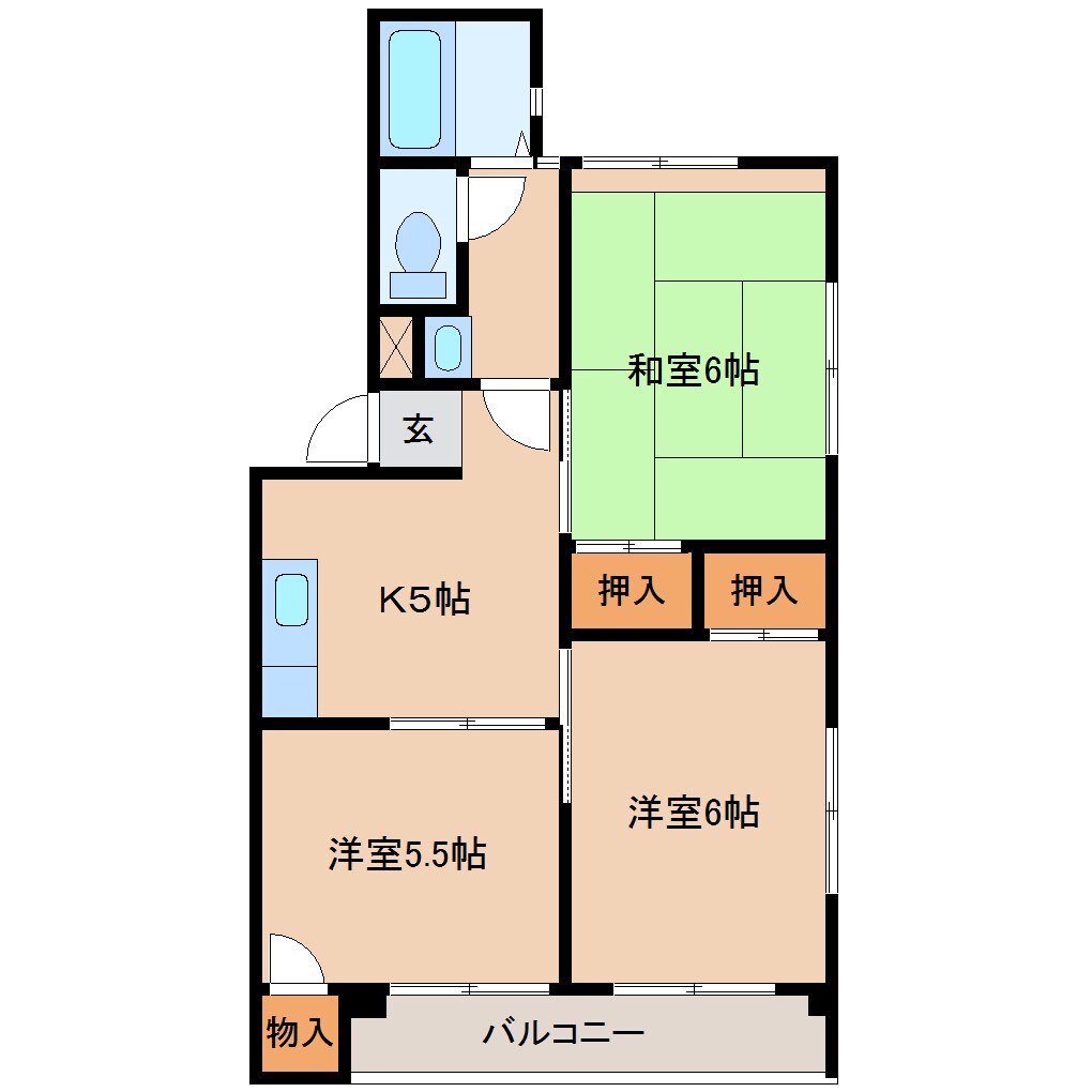 物件間取画像