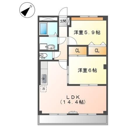 サンフォレスト曙（Ｔ）の物件間取画像