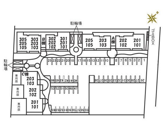 グランマスト多治米C（S)の物件外観写真
