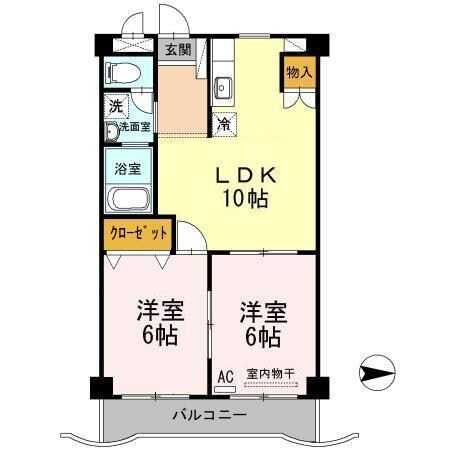 ローゼ宮尾（Ｄ）の物件間取画像