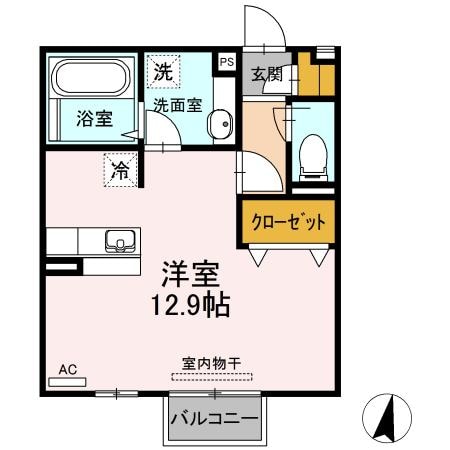 D-room平成大学（Ｄ）の物件間取画像