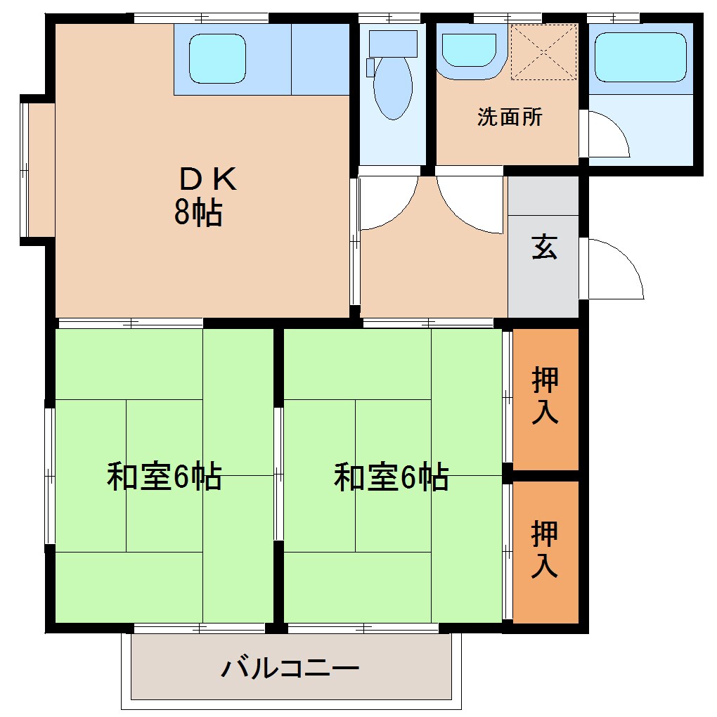 物件間取画像