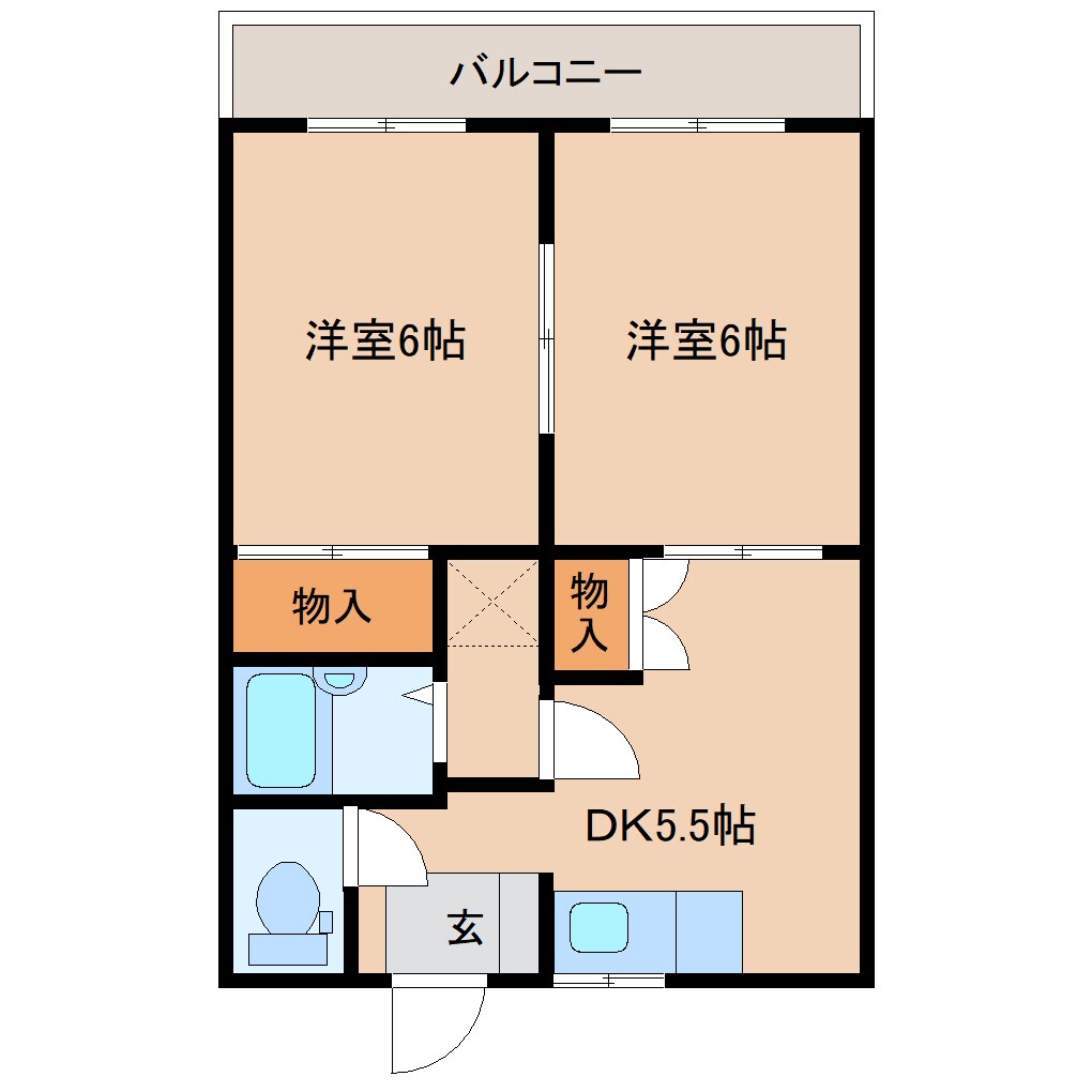 Blue Gardensの物件間取画像