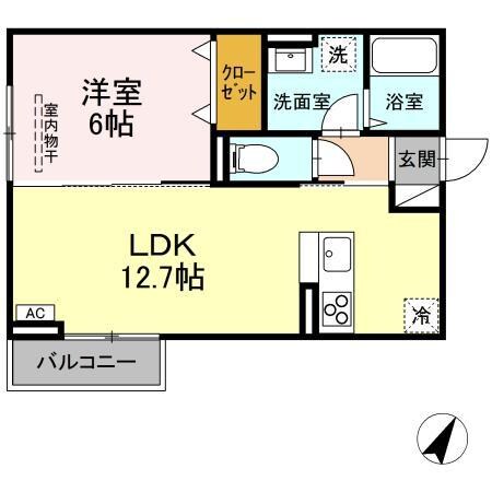 ツィール（D)の物件間取画像