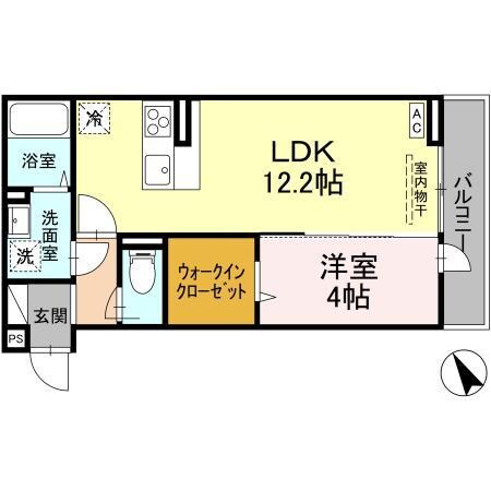 フォース（D)の物件間取画像