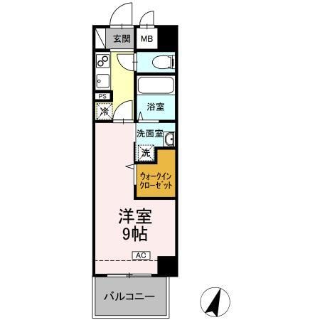 セレーノ福山駅前（D)の物件間取画像