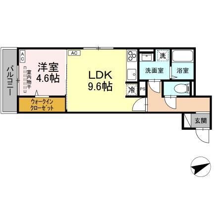 D-residence川口B（D)の物件間取画像