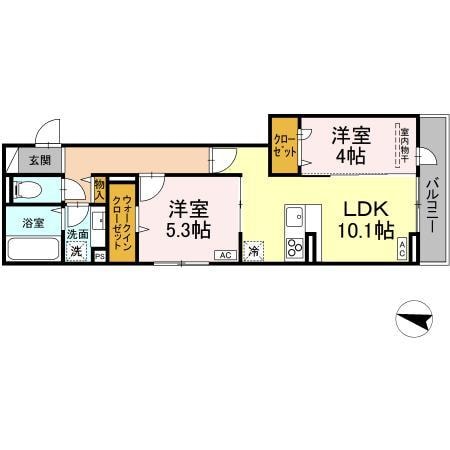 D-residence南蔵王（D)の物件間取画像