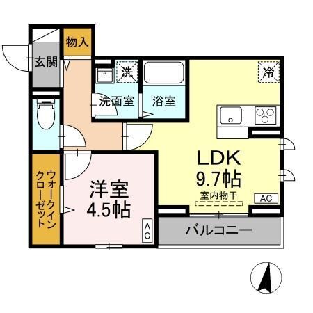 D-residence手城S（D）の物件間取画像