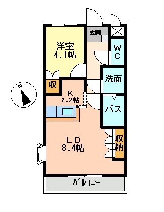 コンフォレス橋本１Lの物件間取画像