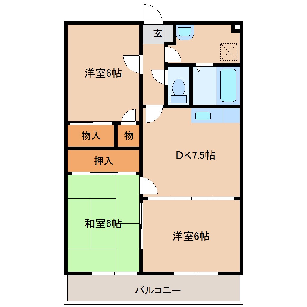 物件間取画像