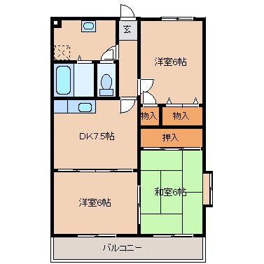 物件間取画像