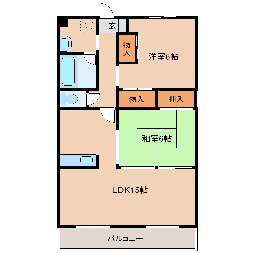 物件間取画像