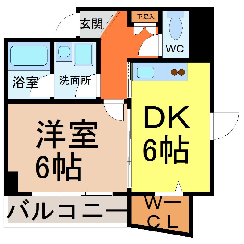 キャナルコートの物件間取画像