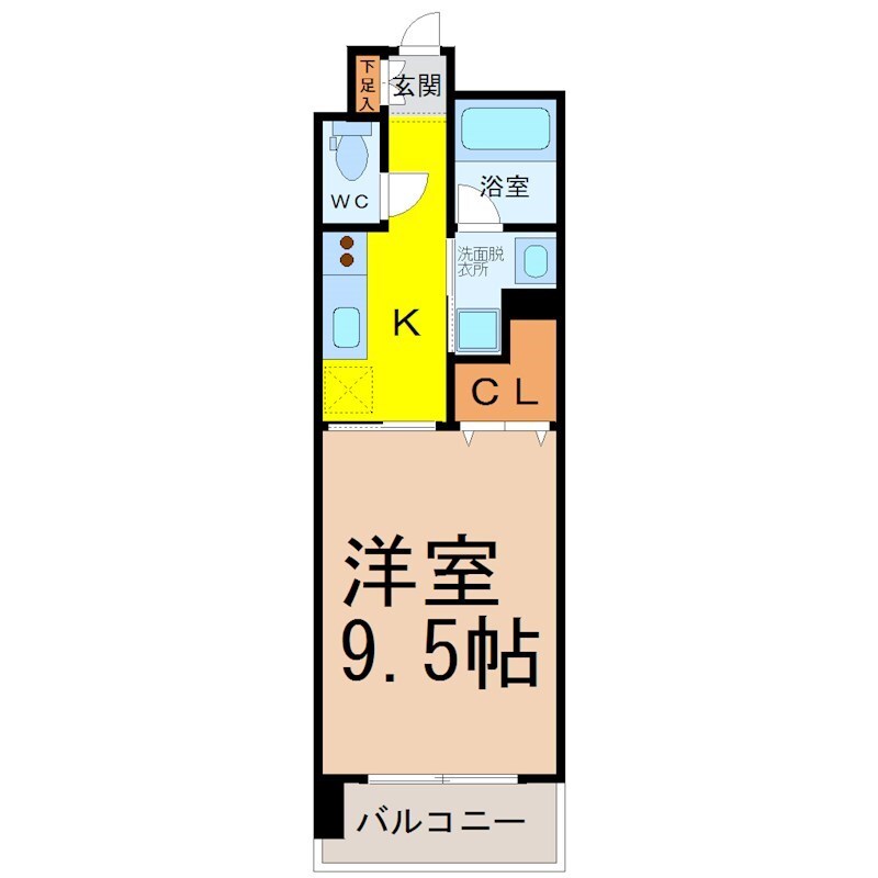 ＣＡＳＴＥＬＬＯＬＵＳＳＯ（カステロルッソ）の物件間取画像