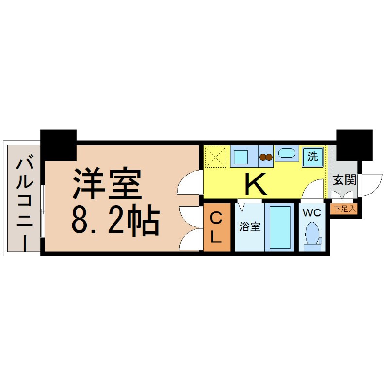 プログレッソ鶴舞の物件間取画像