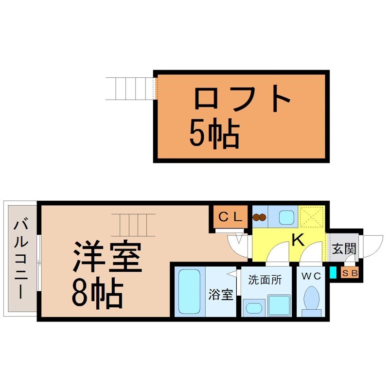 エステムコート名古屋栄デュアルレジェンドの物件間取画像