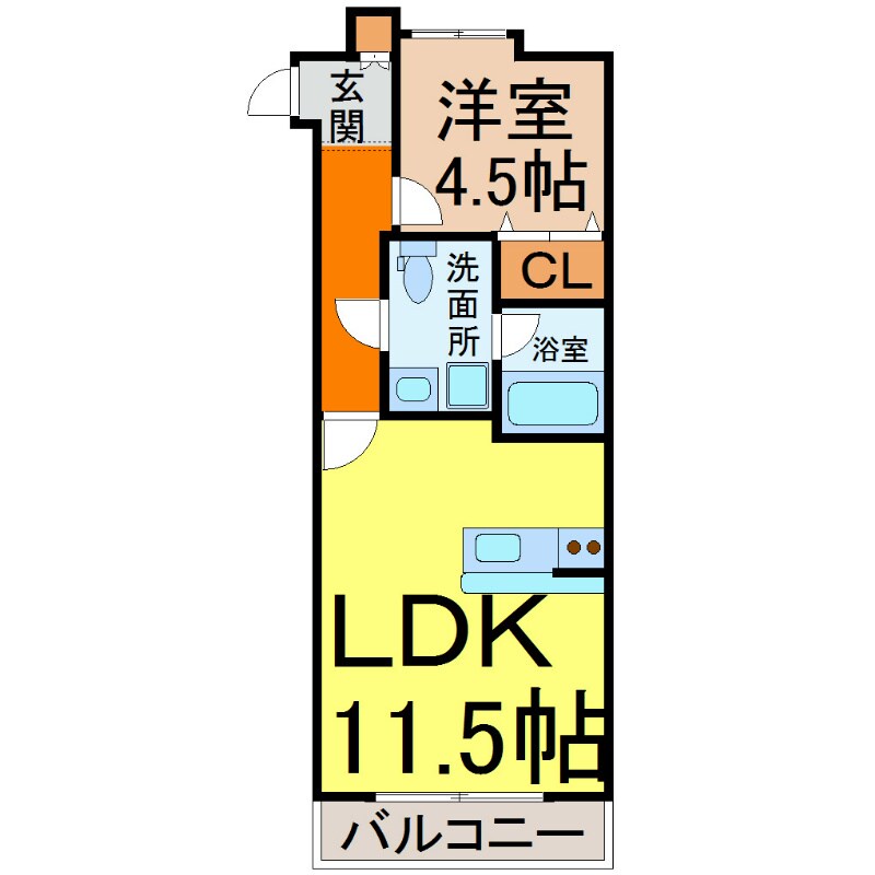 ヴァリエ東別院の物件間取画像