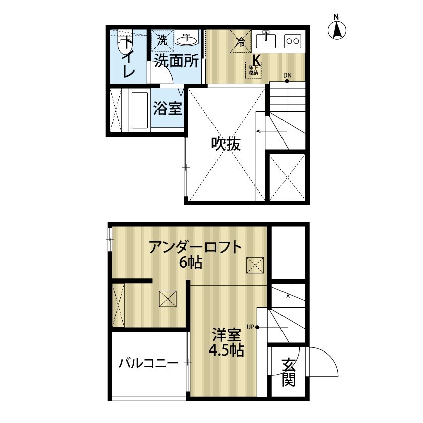 ＢＬＡＮＣＡ上石川（ブランカ上石川）の物件間取画像