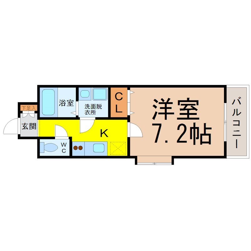 クレシェール大須の物件間取画像