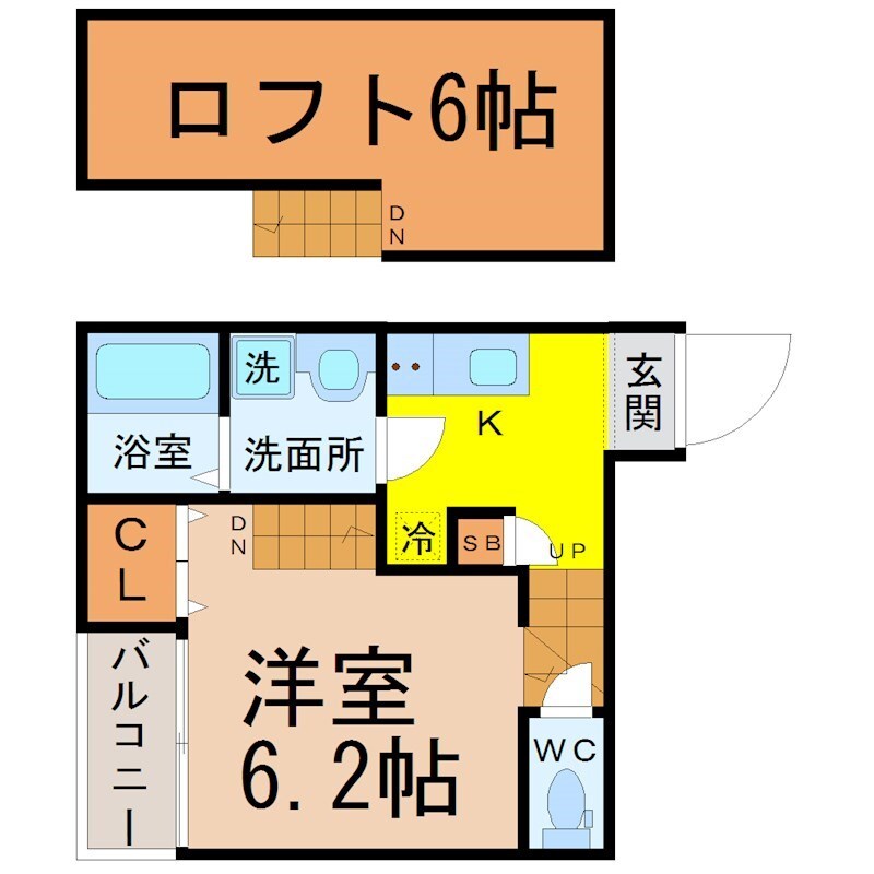 ＨＥＲＭＩＴＡＧＥ桜山（ハーミテージ桜山）の物件間取画像