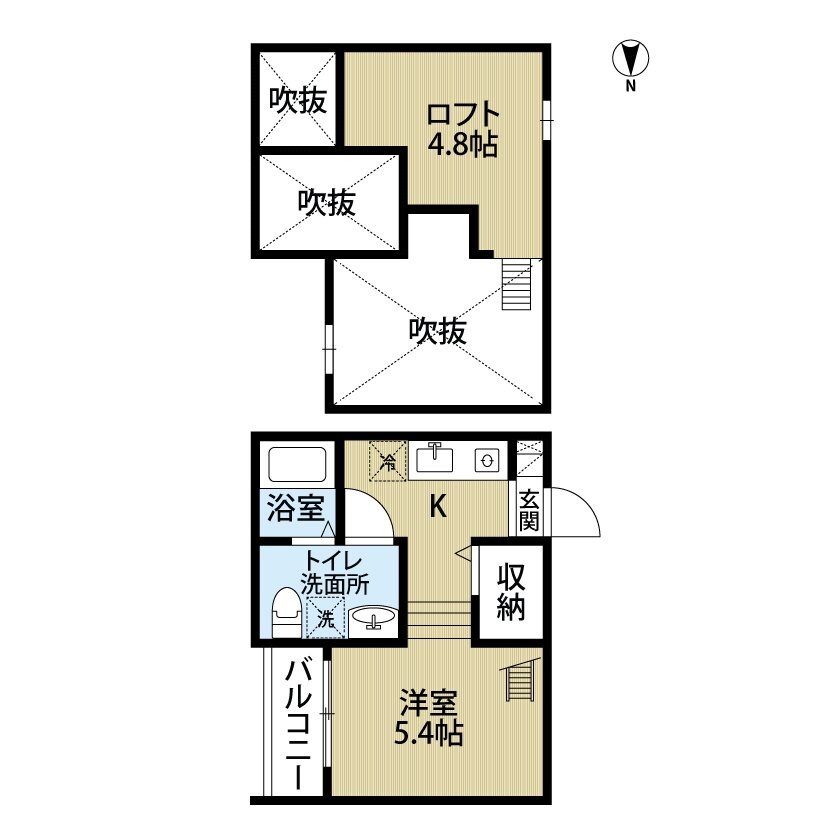 ロッカフォルテの物件間取画像