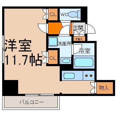 カスタリア栄の物件間取画像