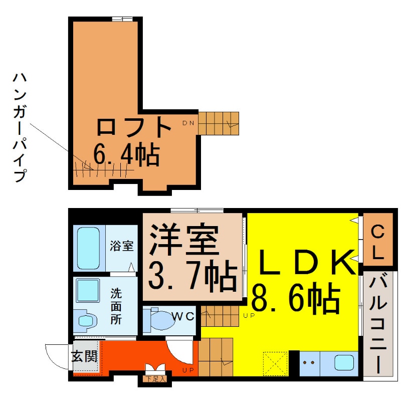 ルナソレイユの物件間取画像