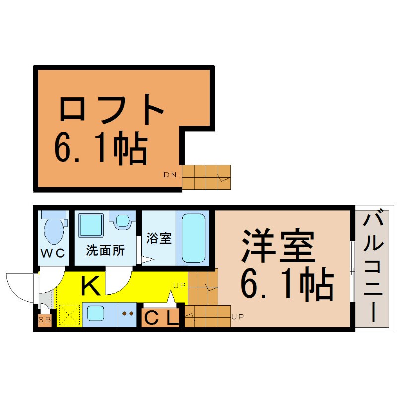 太閤通駅 徒歩6分 1階の物件間取画像