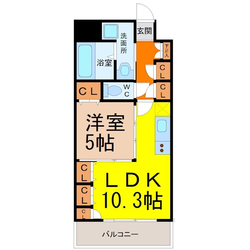 プレステージ新栄の物件間取画像