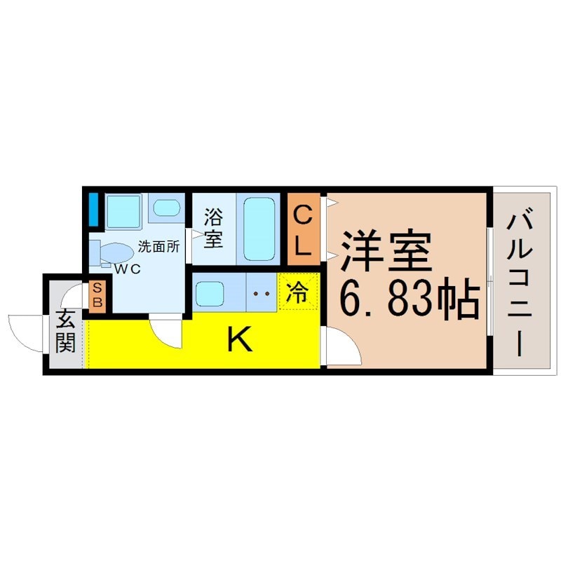 セントレイクセレブ代官町の物件間取画像