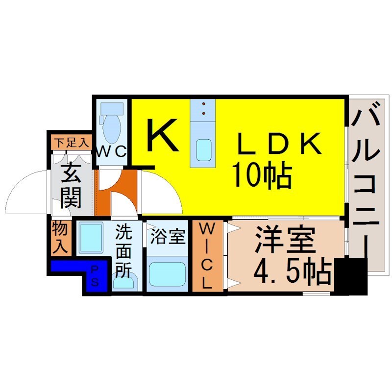 プレサンス名古屋グロウの物件間取画像