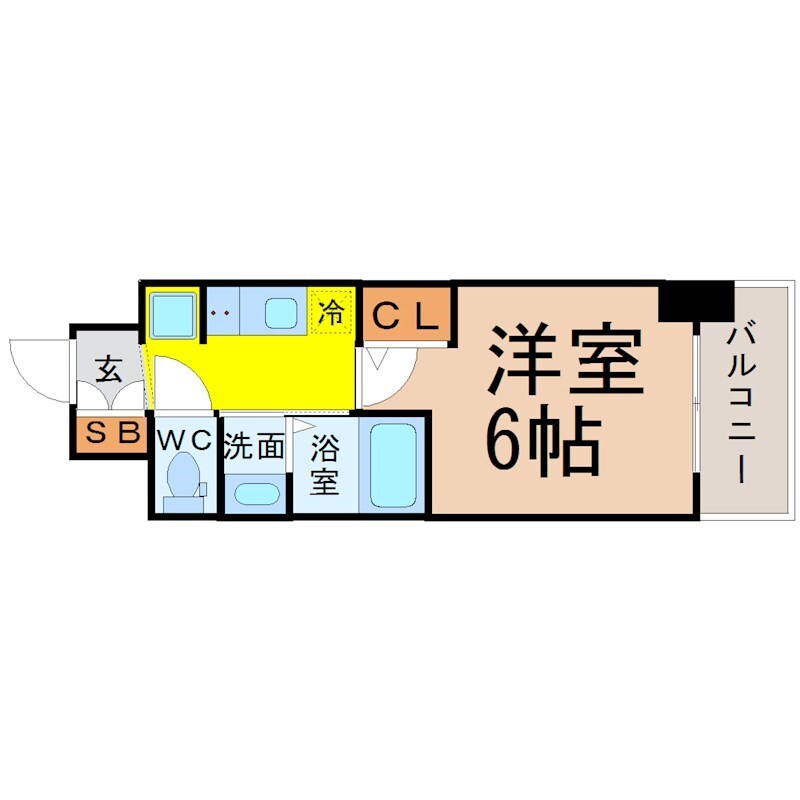エステムコート名古屋金山ミッドクロスの物件間取画像