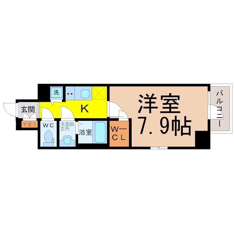 エスリード名城公園プライムの物件間取画像