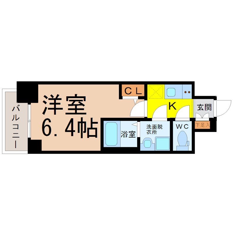 ＳーＲＥＳＩＤＥＮＣＥ熱田の物件間取画像