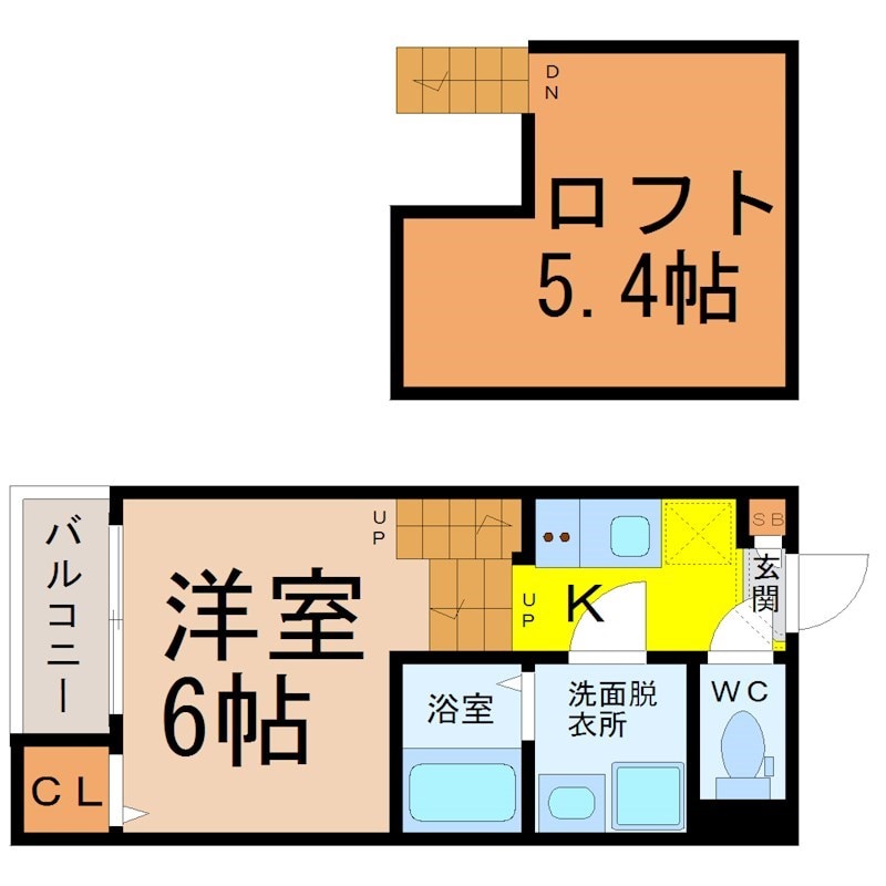 コンフォートうたたねの物件間取画像