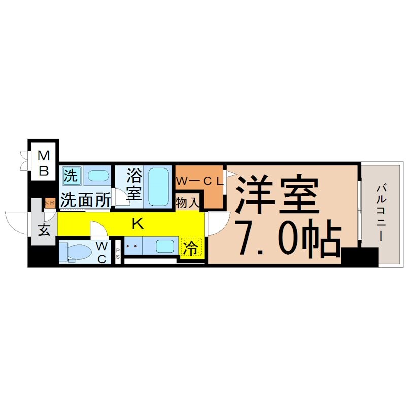 グランツェ名駅太閤通の物件間取画像