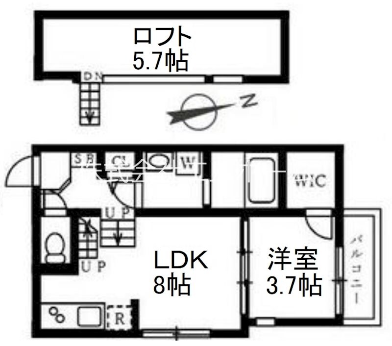 ハーモニーテラス七番町の物件間取画像