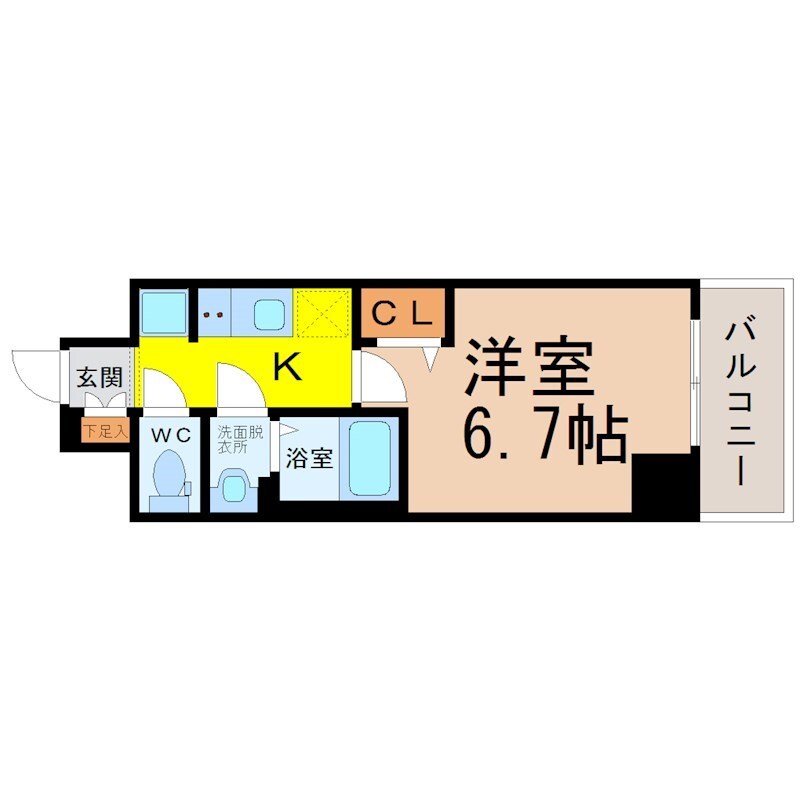 大須観音駅 徒歩3分 2階の物件間取画像