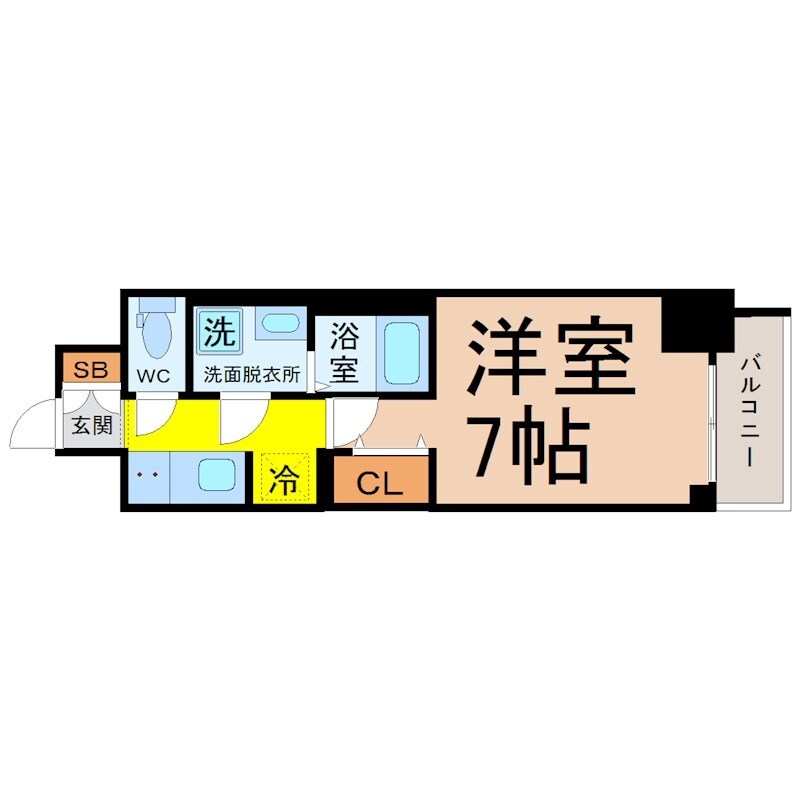 亀島駅 徒歩6分 6階の物件間取画像